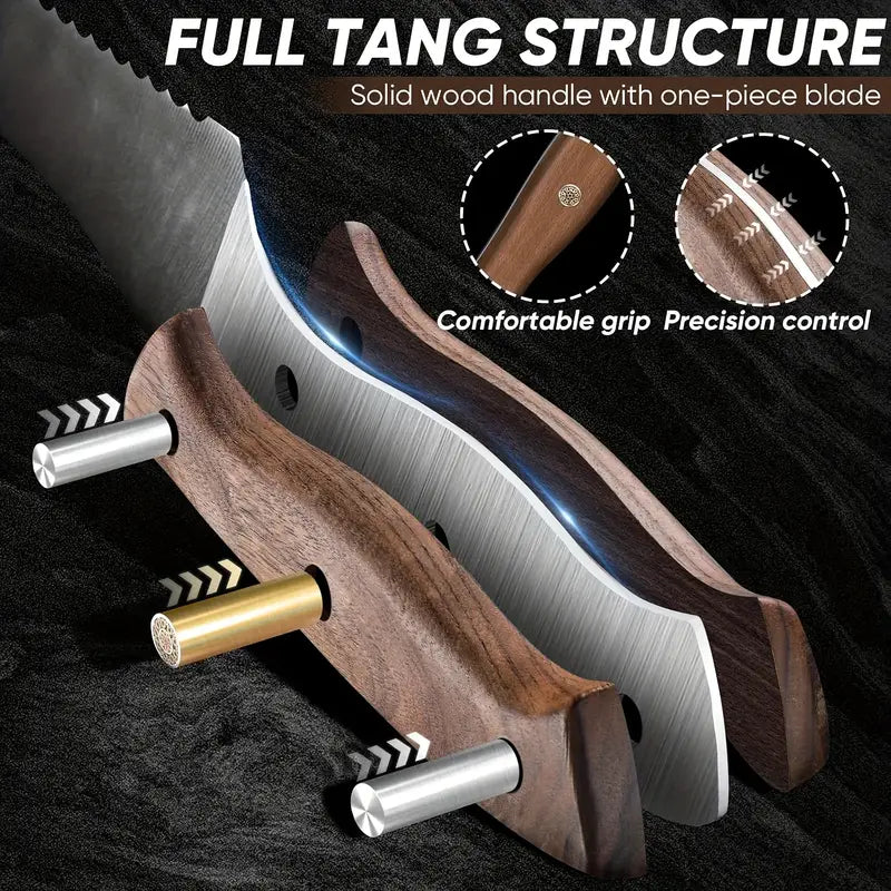 9" Bread Knife, Serrated Sourdough Knife for Easy Cutting & Slicing