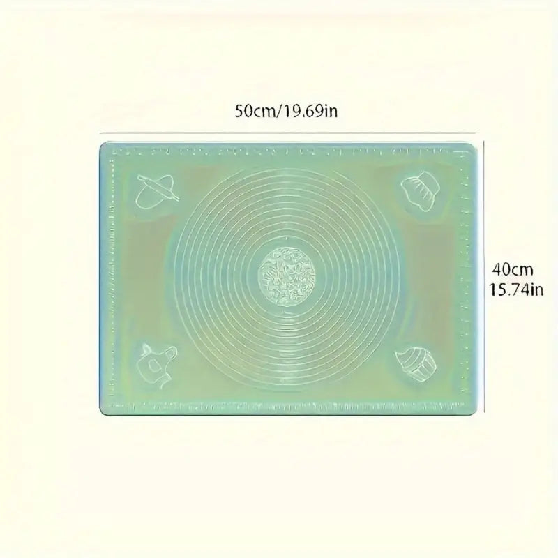 Extra Thick Silicone Dough Kneading Mat, Large Nonstick Nonslip Pastry Board