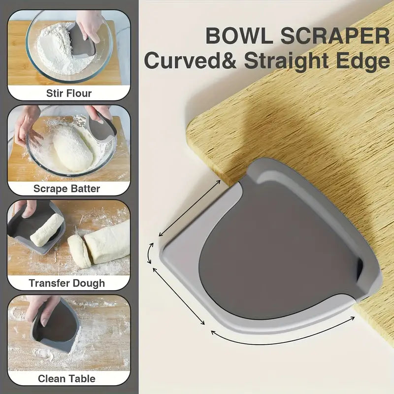 2-in-1 Dough Cutter, Multi-Functional Kitchen Tool for Kneading & Cutting