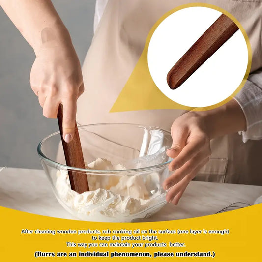 11" Wooden Sourdough Bread Stir Stick, Acacia Spurtle Mixing Paddle