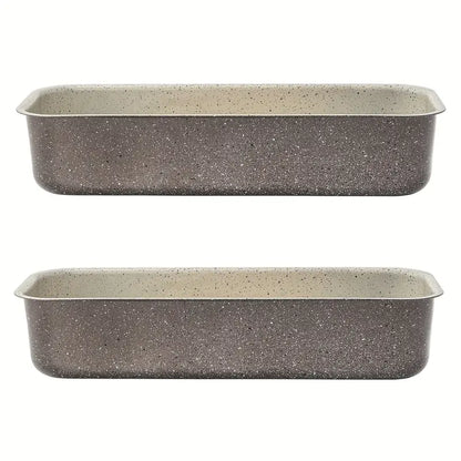 2pcs Bread Pan Set, 13x5" Nonstick Rectangular Loaf Baking Pans