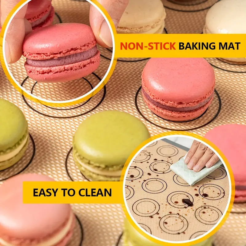 2pcs Silicone Baking Mat for Dutch Oven Bread, 8.4" Nonstick Reusable Sheets