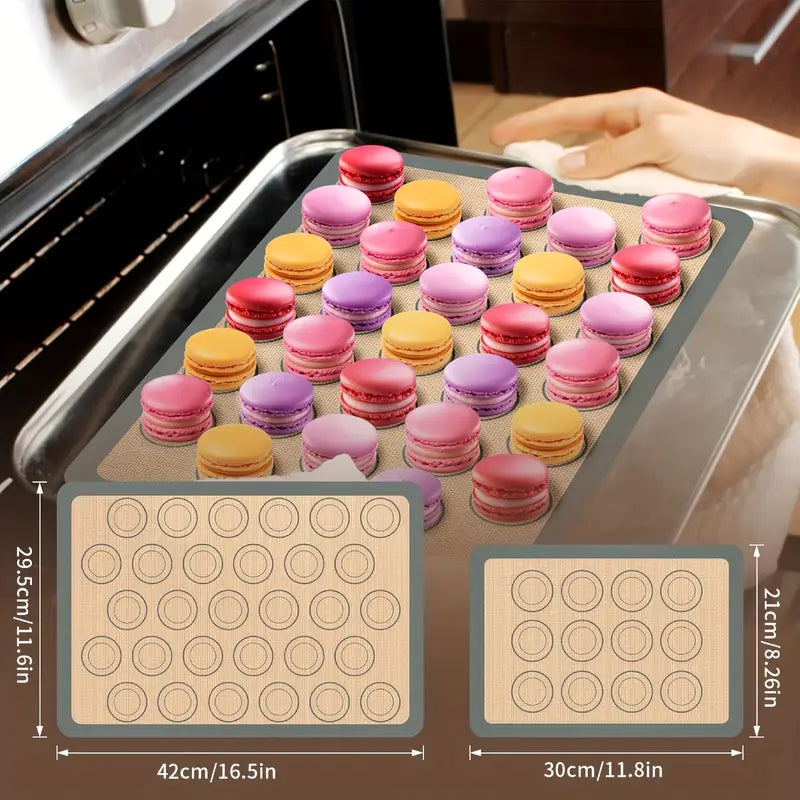 2pcs Silicone Baking Mat for Dutch Oven Bread, 8.4" Nonstick Reusable Sheets