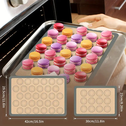 2pcs Silicone Baking Mat for Dutch Oven Bread, 8.4" Nonstick Reusable Sheets