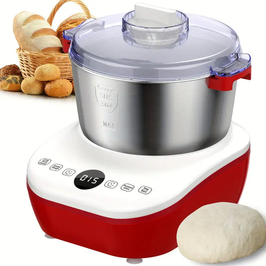 7L Electric Dough Maker with Ferment Function, Stainless Steel Stand Mixer