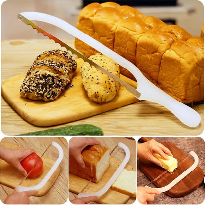 16" Acrylic Bread Bow Knife, Sourdough Bread Saw with Stainless Steel Blade