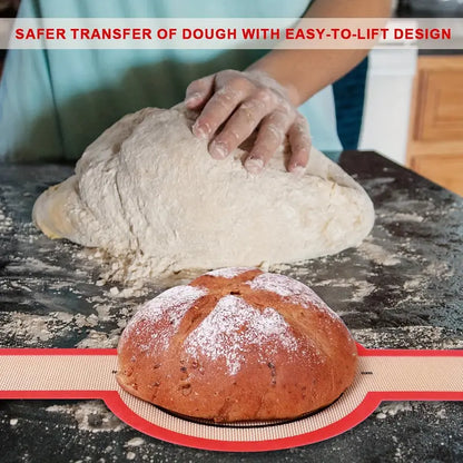 2pcs Silicone Bread Sling, Nonstick Dutch Oven Baking Mat with Long Handles