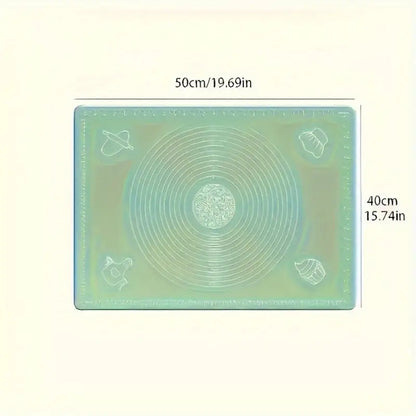 Extra Thick Silicone Dough Kneading Mat, Large Nonstick Nonslip Pastry Board