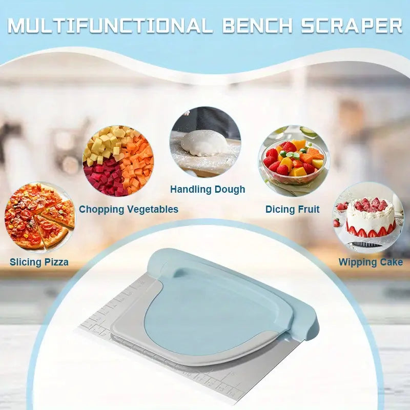 2-in-1 Dough Cutter, Multi-Functional Kitchen Tool for Kneading & Cutting