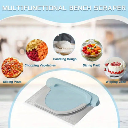 2-in-1 Dough Cutter, Multi-Functional Kitchen Tool for Kneading & Cutting