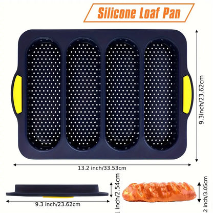 Nonstick Bread Baking Tray, Perforated Loaf Pan, Oven Safe 446°F, Easy Clean